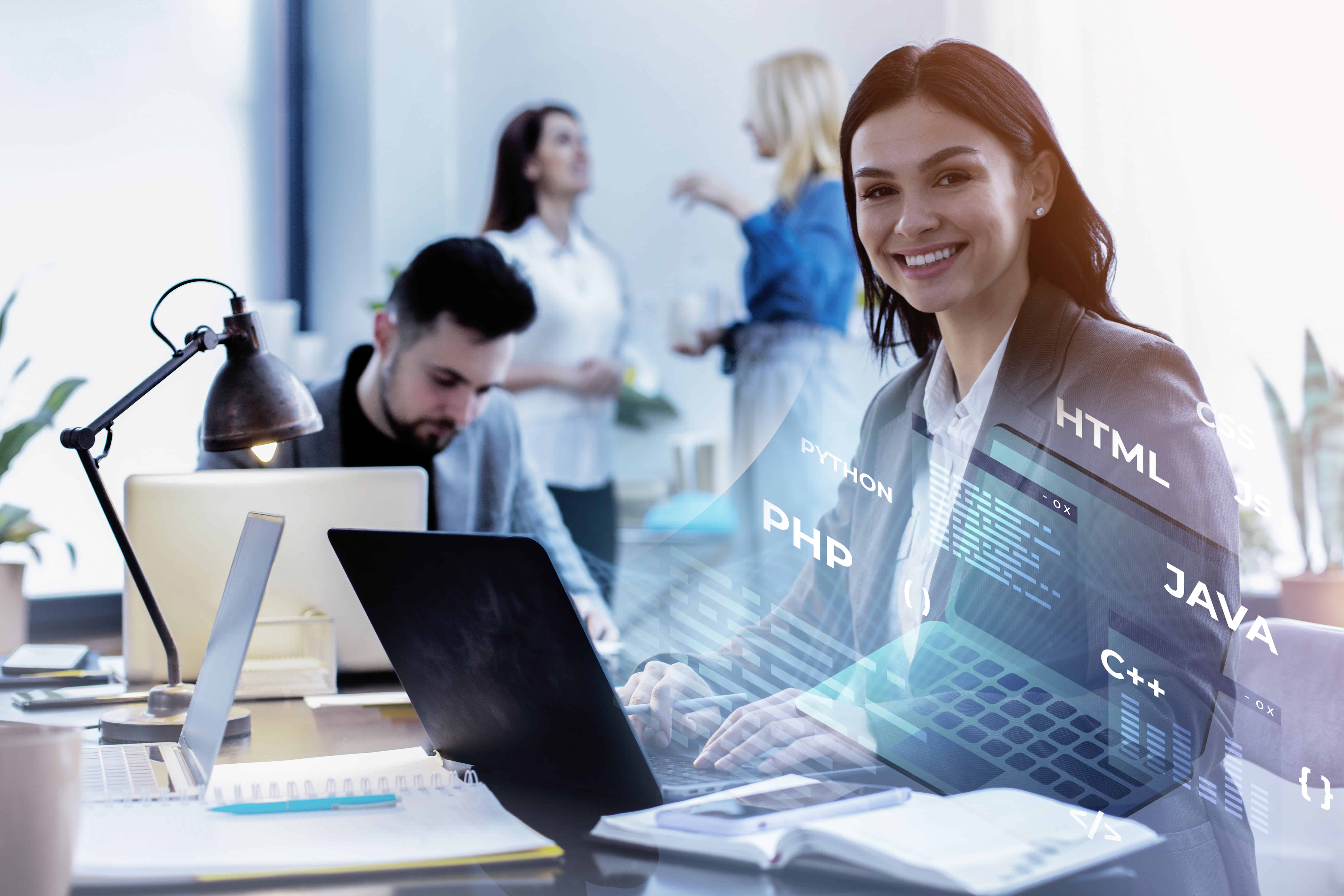 IT consulting strategy session with executive team