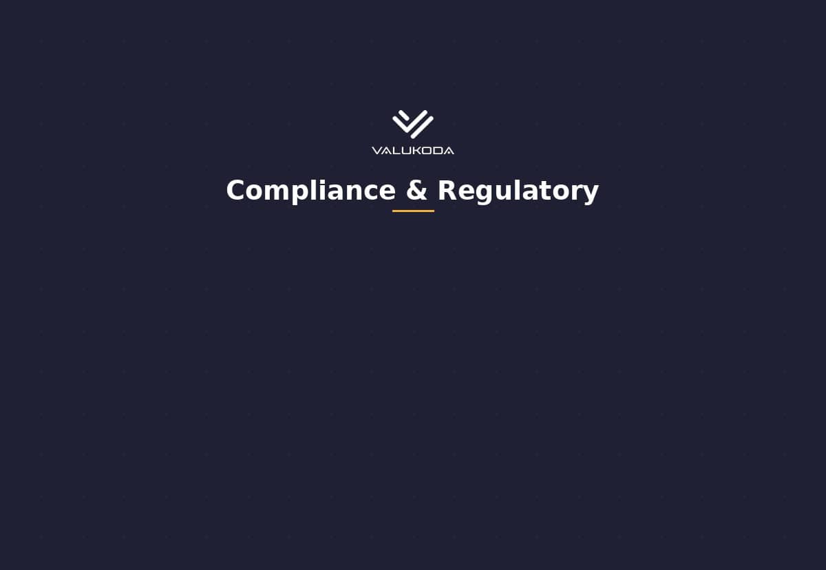 Valukoda Compliance & Regulatory blog category