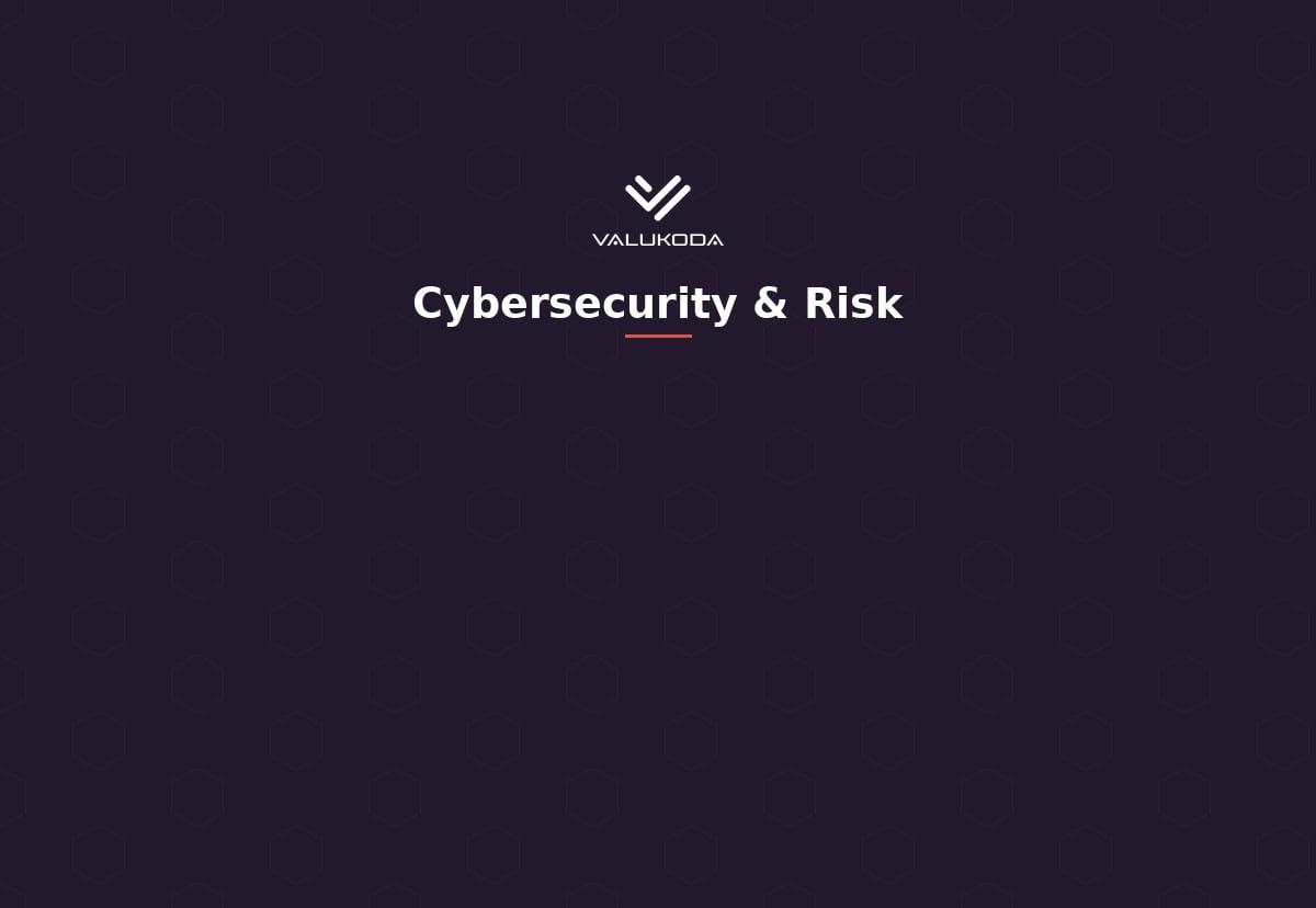 Valukoda Cybersecurity & Risk blog category